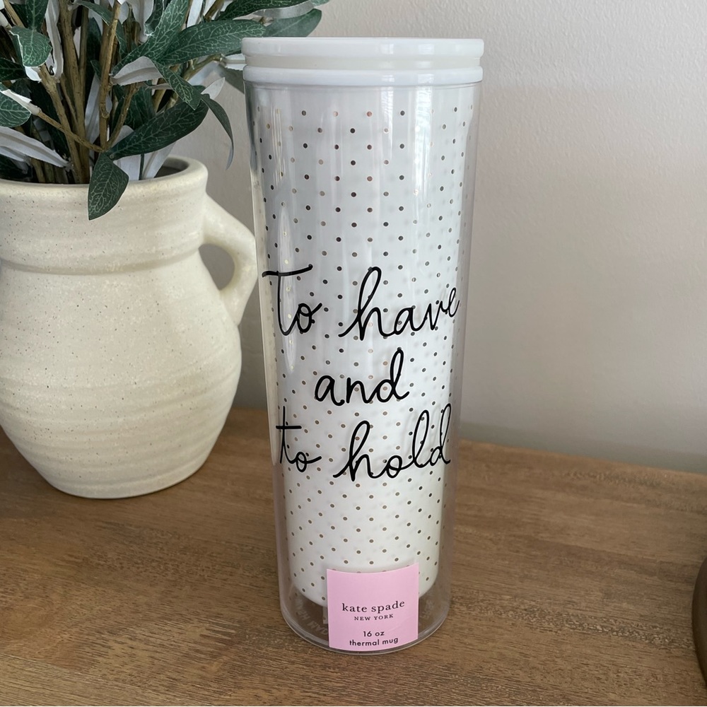 NWT kate spade ♠️ To Have and to Hold Thermal Mug